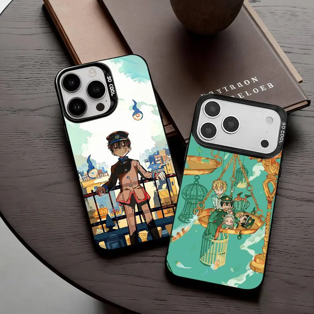 

Campus Manga Toilet-Bound Hanako-kun Phone Case For iPhone17,16,15,14,13,12,11 Plus,Pro Max Candy Silver Plated Inside Cover