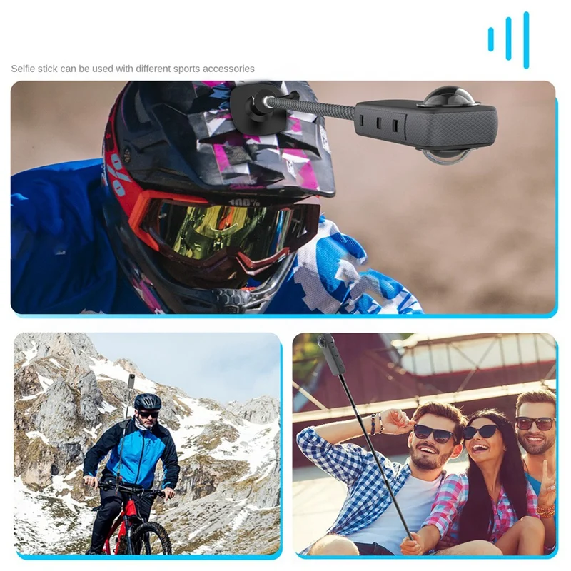 Sports Camera Carbon Fiber Extension Rod 1/4 Screw Ultra-Light Selfie Stick Suitable For Shadow Stone Insta