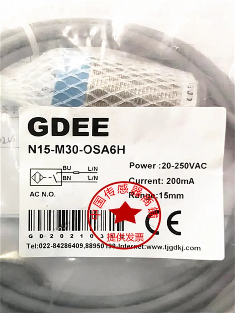 GDEE N15-M30-OSA6H Inductive Proximity Sensor Switch Non-Peaked 15mm Sensor Hot Sale And Stock
