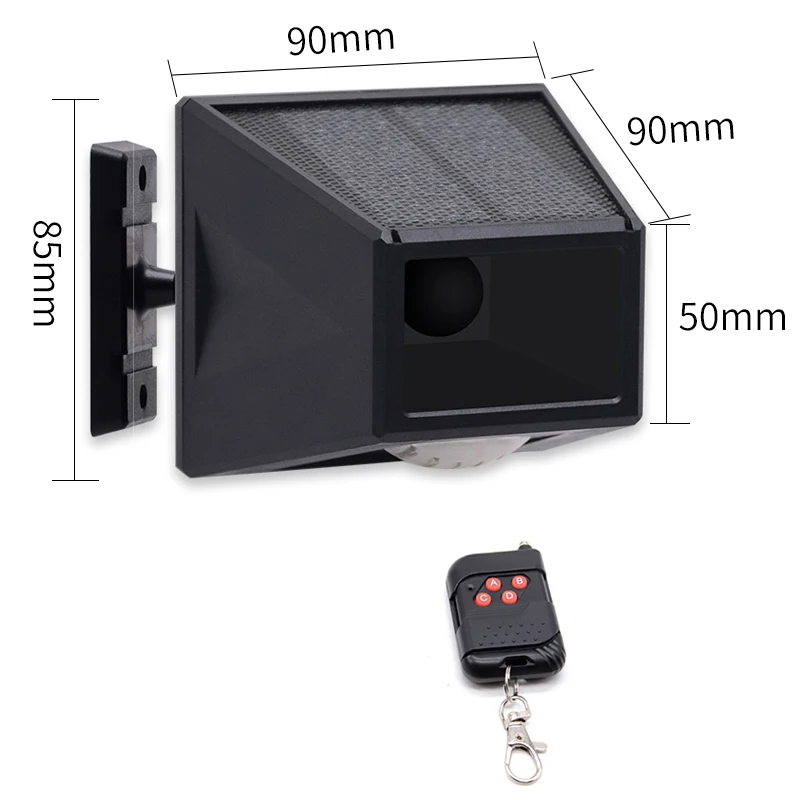 Home Outdoor Beveiliging GSM-zonne-alarm, draadloze standalone zonne-bewegingssensor met licht en alarm