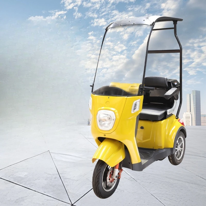

Luxury canopy transportation tricycle leisure travel to work special battery car high power