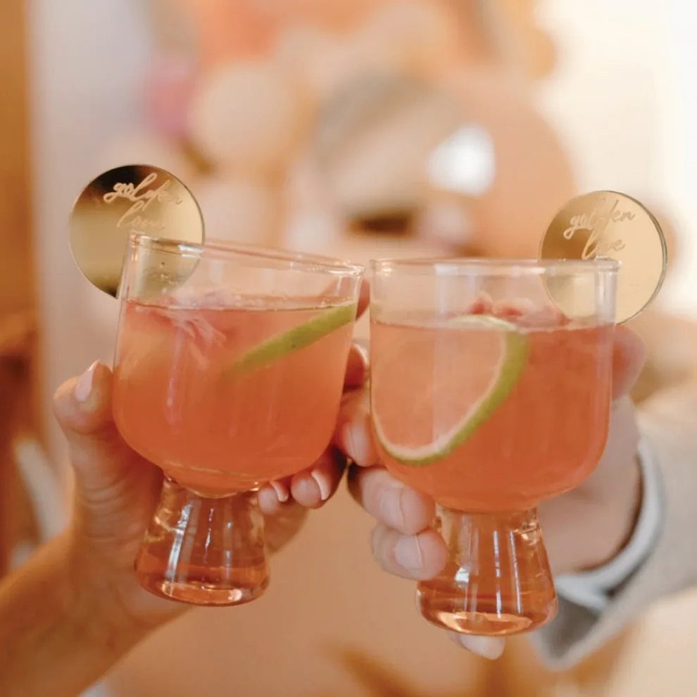 

Circle Drink Hang Stemless Stirrer Circle Accessory Acrylic Stirrer Acrylic Name Card Mirrored Place Card