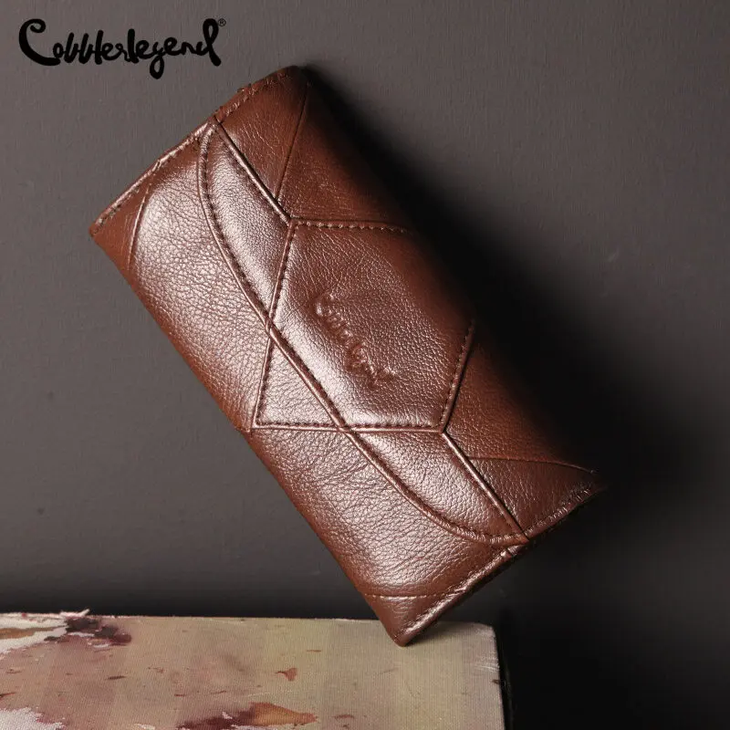 Cobbler Legend Long Wallet Genuine Leather Retro Female Wallet Fashion Vintage Women's Phone Bag