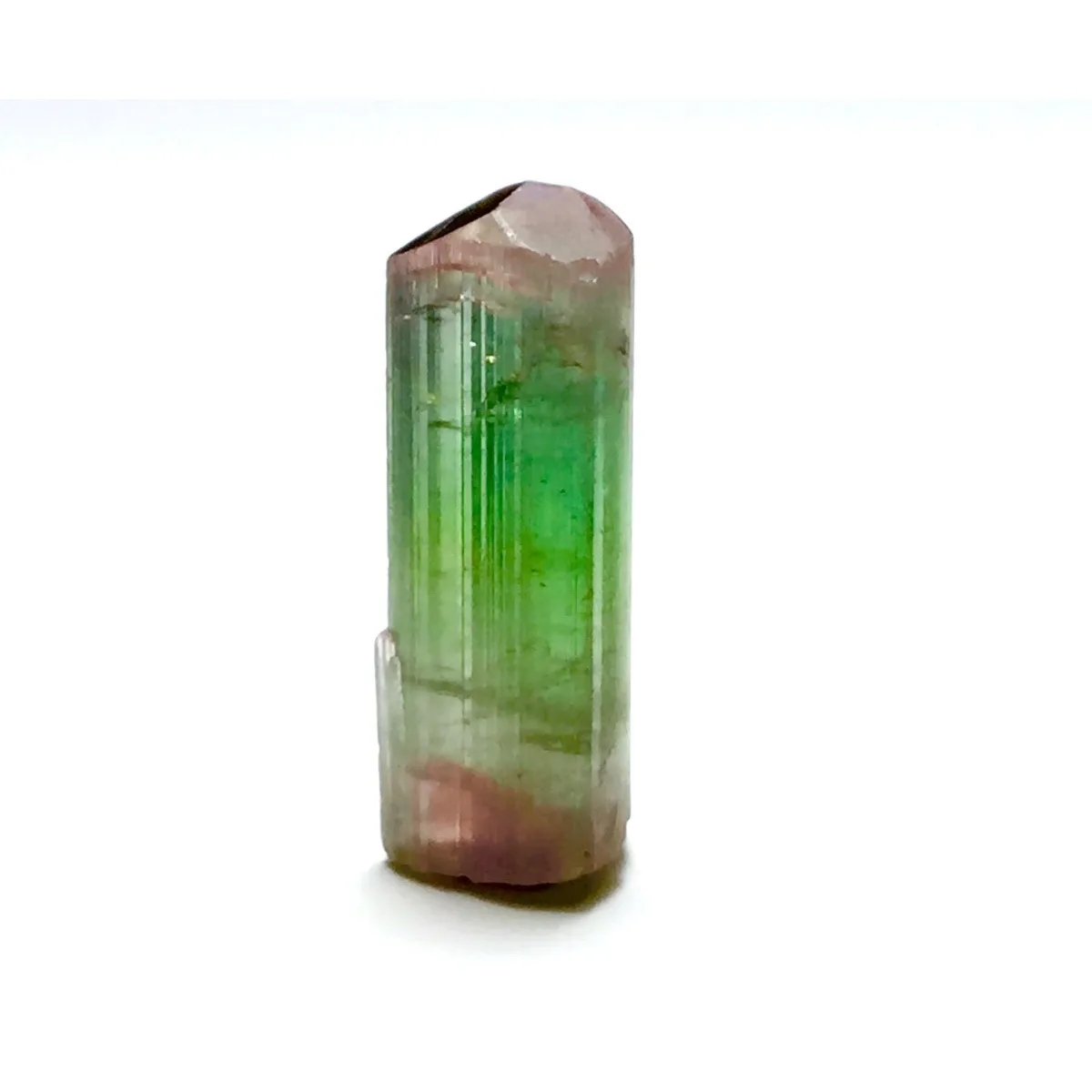 Brazilian Elbaite Crystal Points, 10g 5-15mm Natural Tones, Display Case for Mineral Collection & Shelf Display