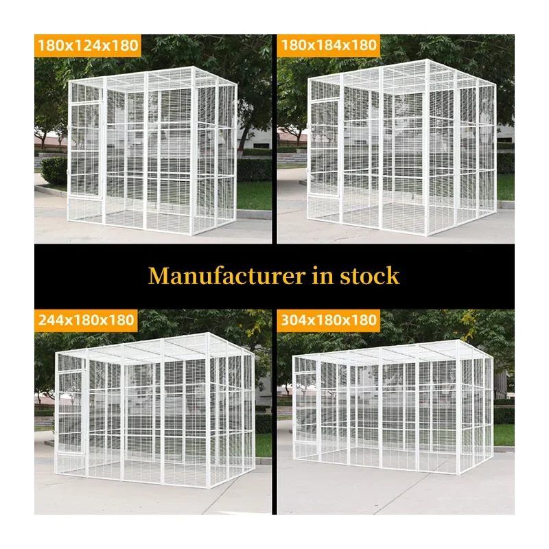 Manufacturer Wholesale High Quality Heavy Duty Metal Iron Pet Run Outdoor Big Large BirdDog Enclosure Fence House Kennel Cage