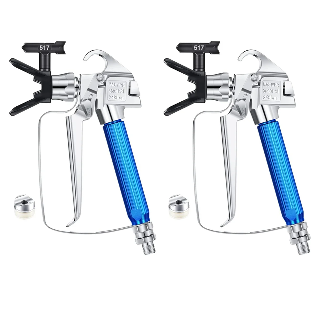 

2Set Airless Paint Spray High Pressure Airless Paint Sprayer with 517 Tip Swivel Joint for Pump Sprayer Accessories