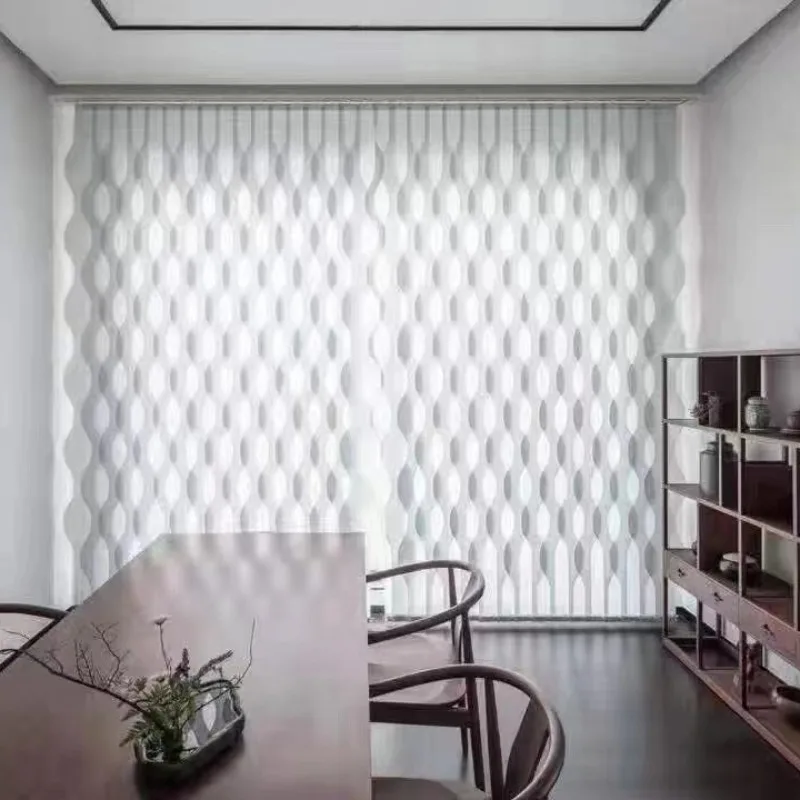 Living room Balcony Bedroom Water ripple dream curtain, vertical new curtain, phantom curtain, blackout curtain wave