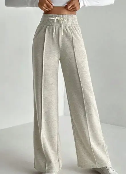 

Loose Women's Pants Are Casual Simple Solid Color High Waisted Versatile and Straight Leg Pants Suitable for Daily Commuting