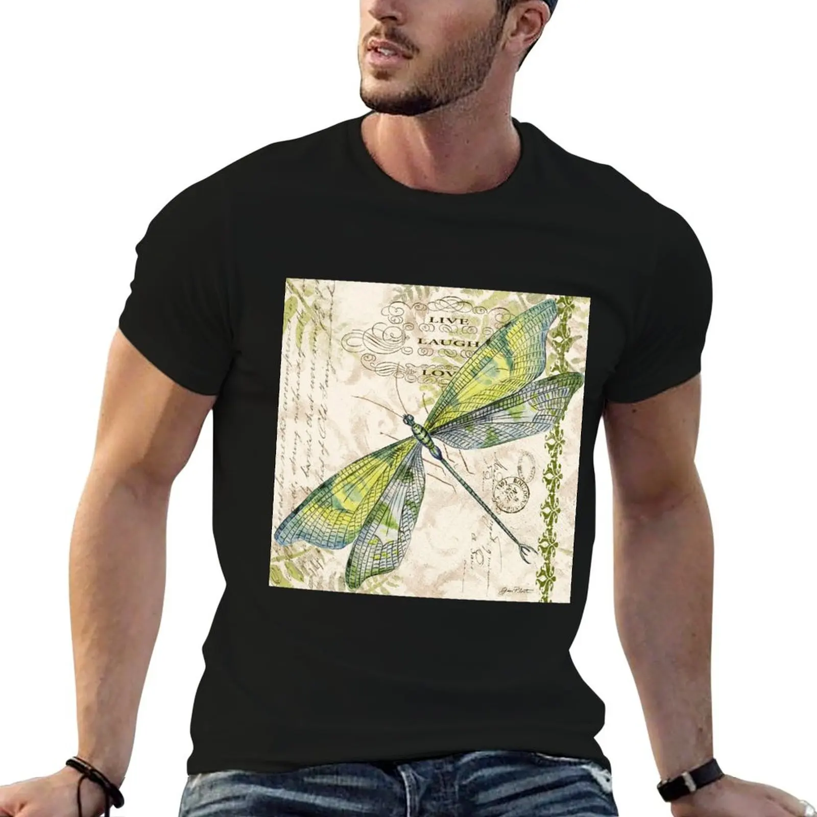 Dragonfly Daydreams-JP3432 T-Shirt Breathable Travel T-Shirt