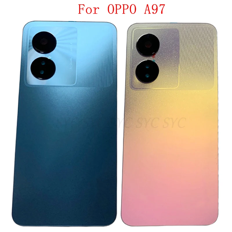 

Battery Cover Rear Door Housing Case For OPPO A97 Back Cover with Camera Lens Logo Repair Parts