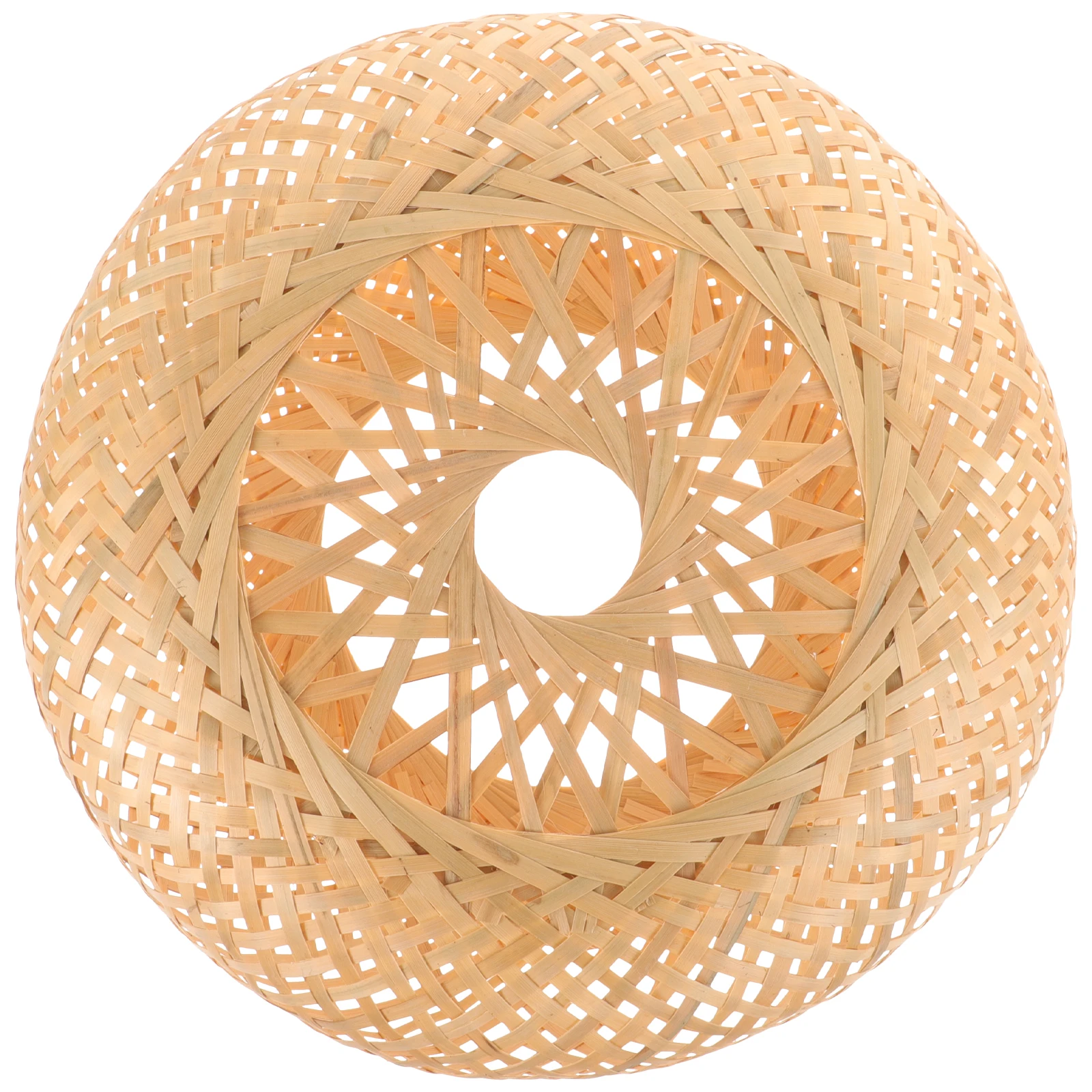

Bamboo Weaving Lamp Shade for Pendant Ceiling Chandelier Hanging Light Cover Softens Brightness Protects Eyes Lightweight