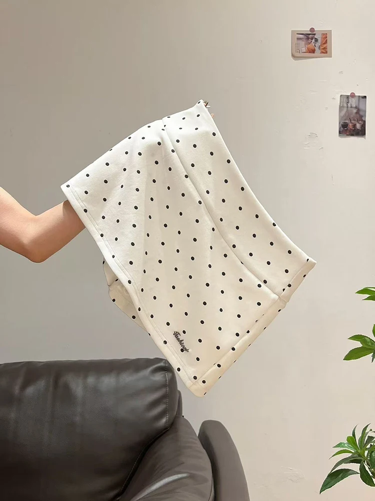 

Милые юбки в горошек для женщин, летние, в стиле пэчворк, универсальные, А-силуэта, Y2K, корейские, с высокой талией, в стиле Лолита, преппи, мини-юбки Mujer