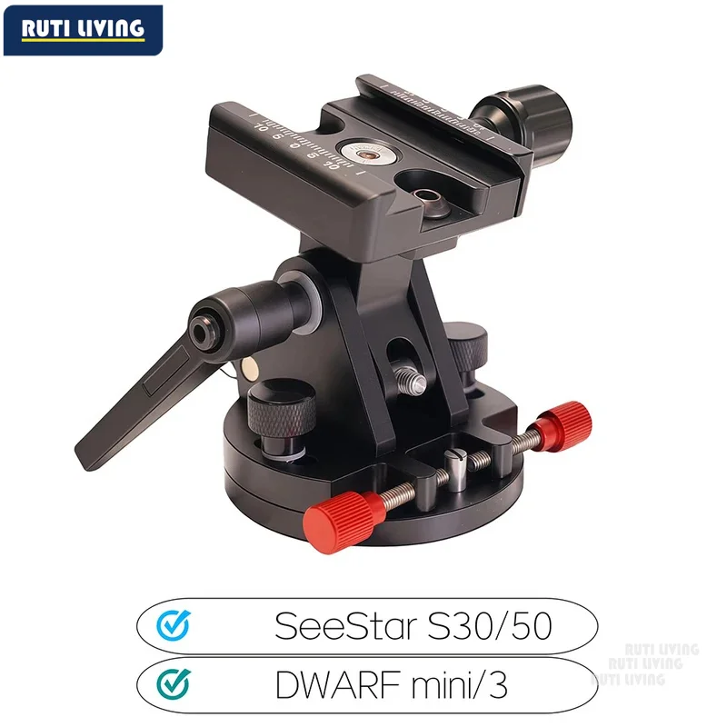 Nano Light Equatorial Mount Star Tracker Integrated Built-in Laser Pointer and Latitude Base for AstrophotogrDWARF3/Seestar S50