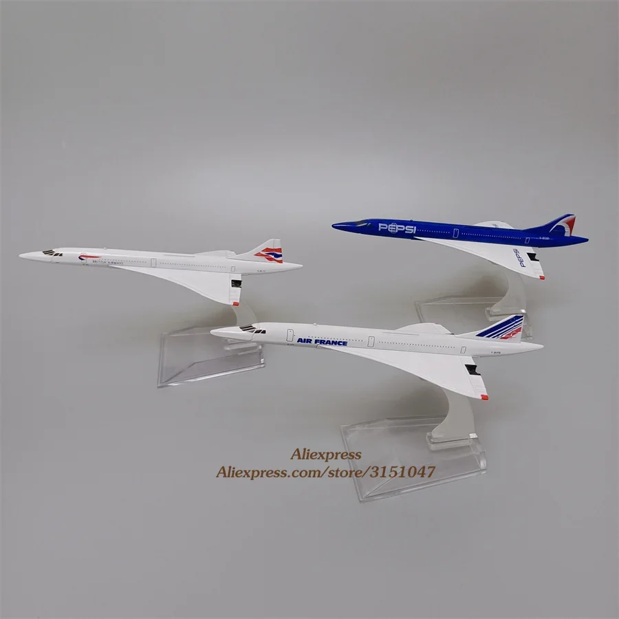 15.5cm Air France Concord Costa / British Aiways Concord Costa 1:400 Scale Diecast Air Plane Model Airplane Alloy Metal Aircraft