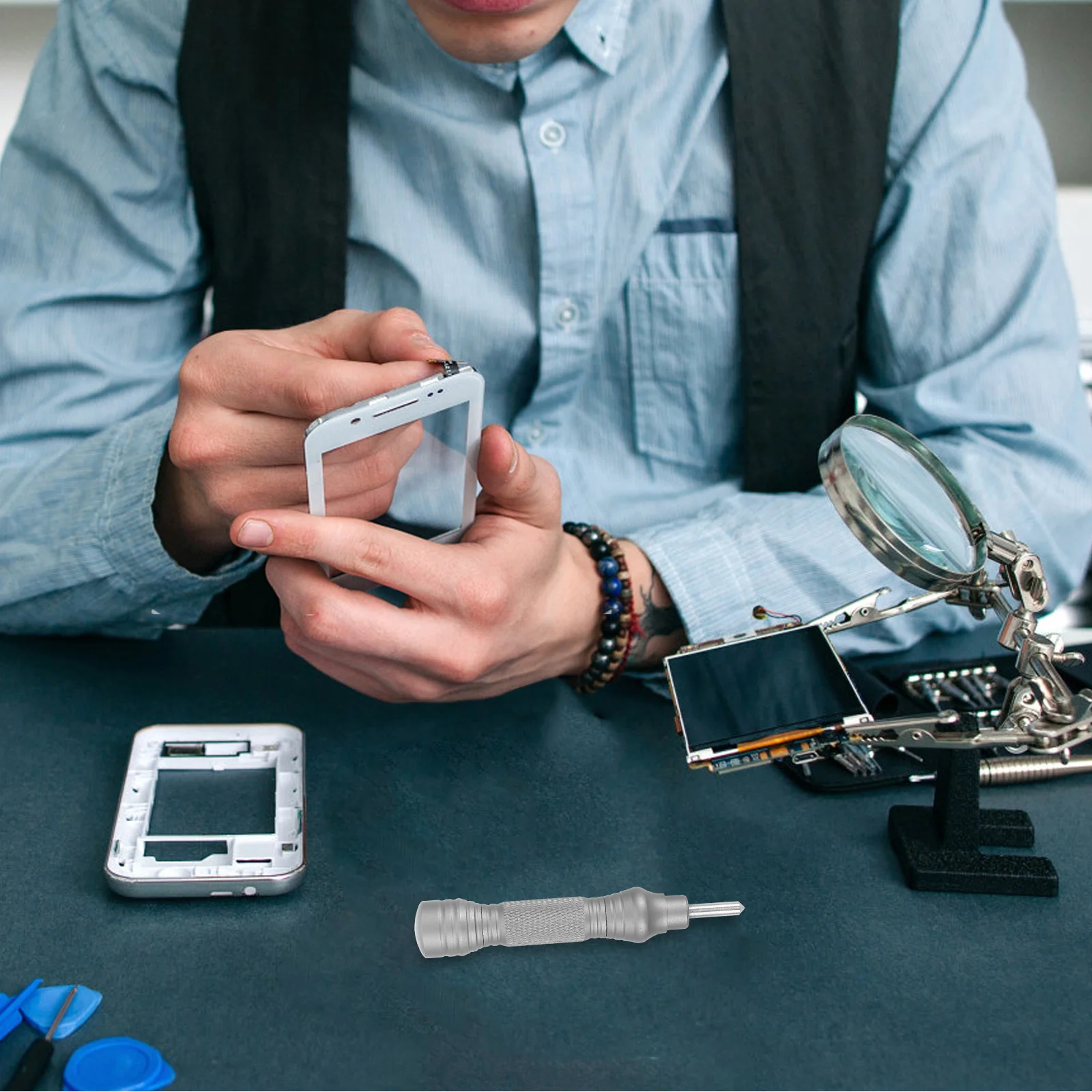 Ferramenta de reparo de telefone compatível com iphone x 11 caneta de remoção de vidro traseiro kit de ferramentas de desmontagem para smartphone