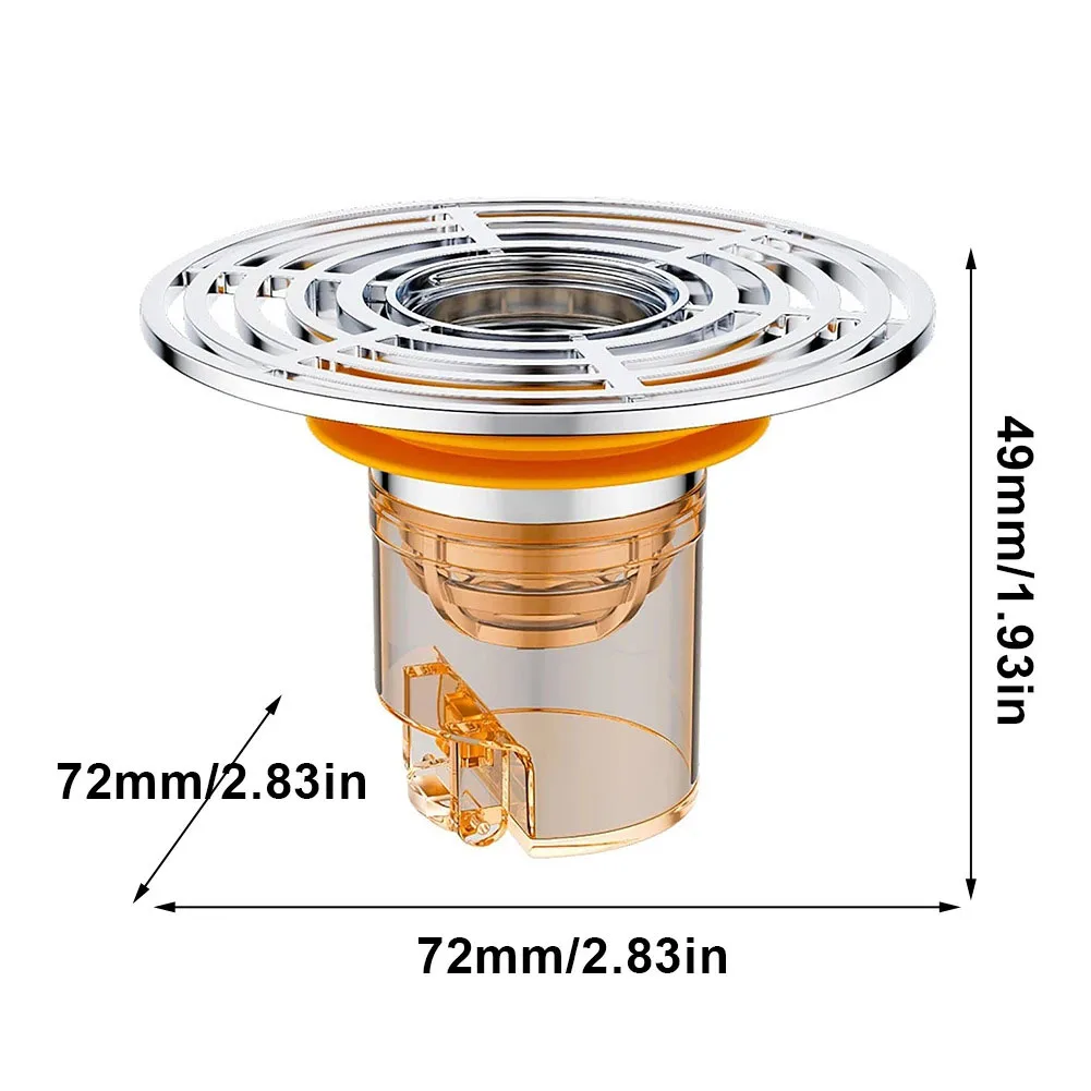 Bathroom Floor Drain Filter Bathroom Deodorizing Artifact Insect-Proof Drain Stoppers Strainers Smell Control Bathroom Fixture
