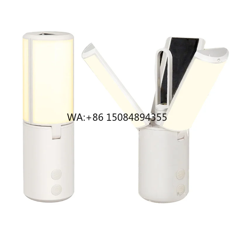 LED Light Hanging Lantern ABS Folding Camping Lamp IP65 Rated Touch Control for Outdoor Indoor Use Solar Portable Lighting