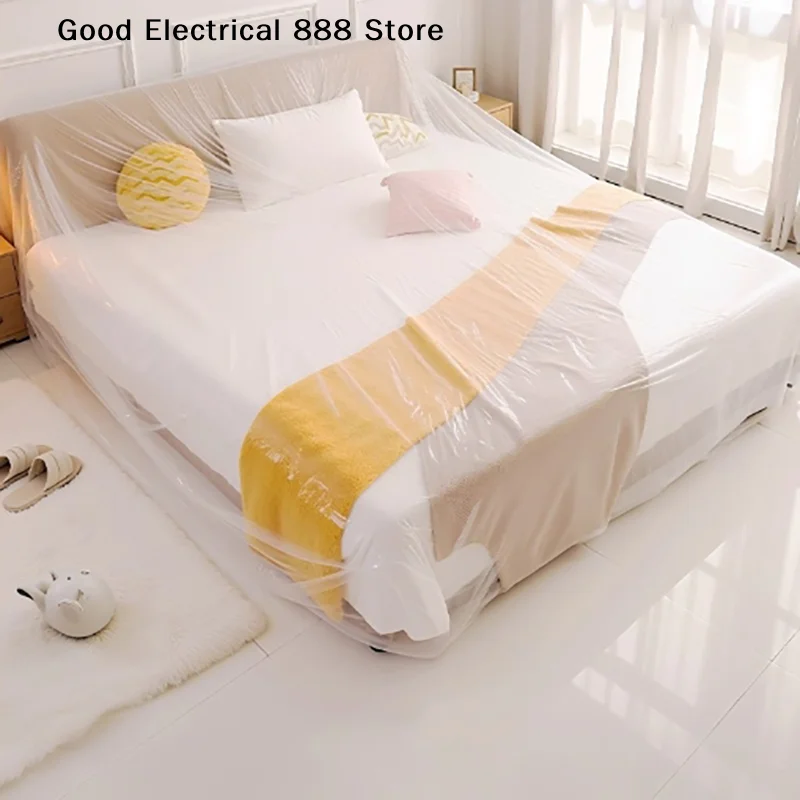 【GE】Self-adhesive Dustproof Film Furniture Dust Protection Masking Film Home Waterproof Plastic Film Wall Painting Protect Cover
