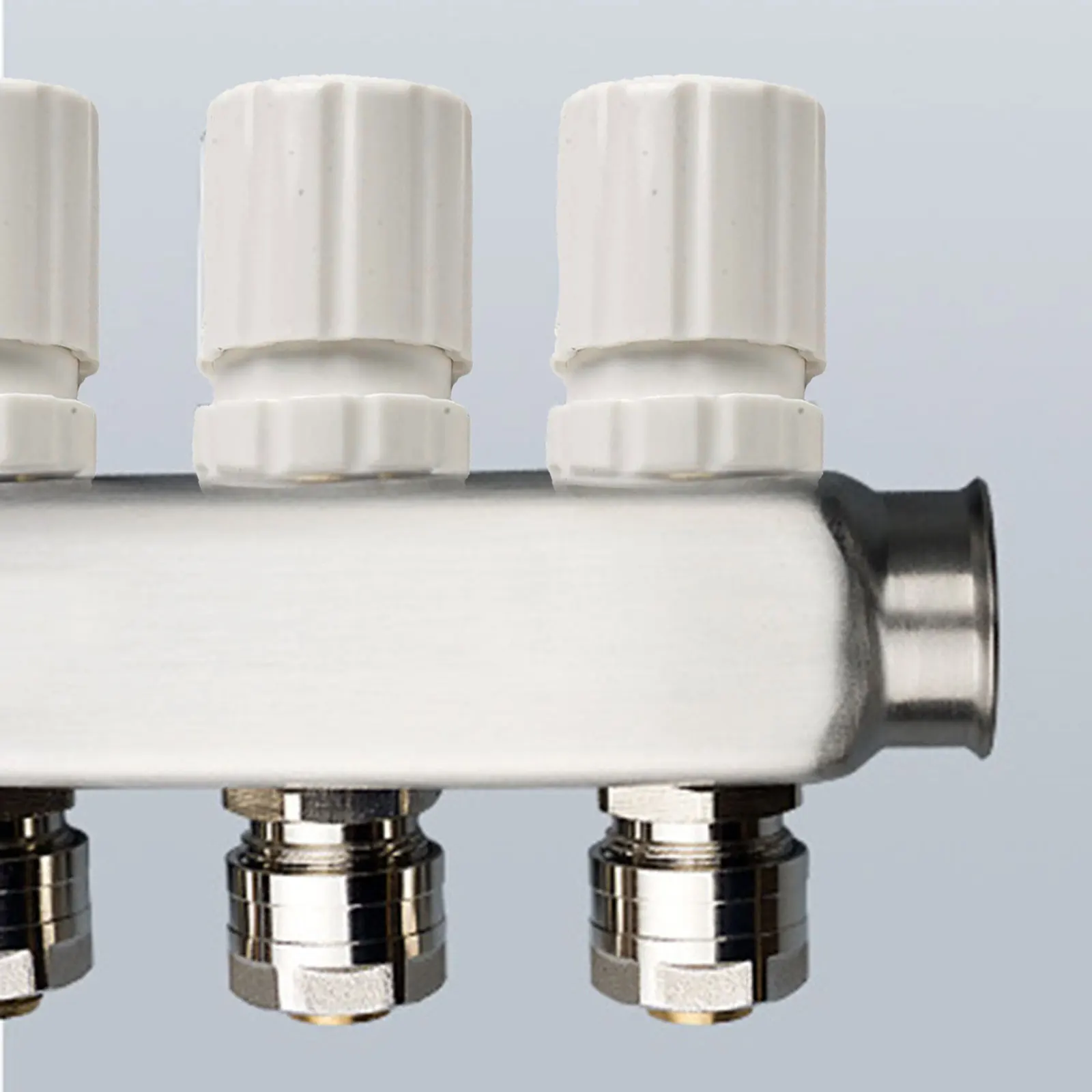 10pcs Hand Wheel Switches Underfloor Heating Manifold M30×1.5 Thread White ABS Hand Wheel Switch Heater Accessories