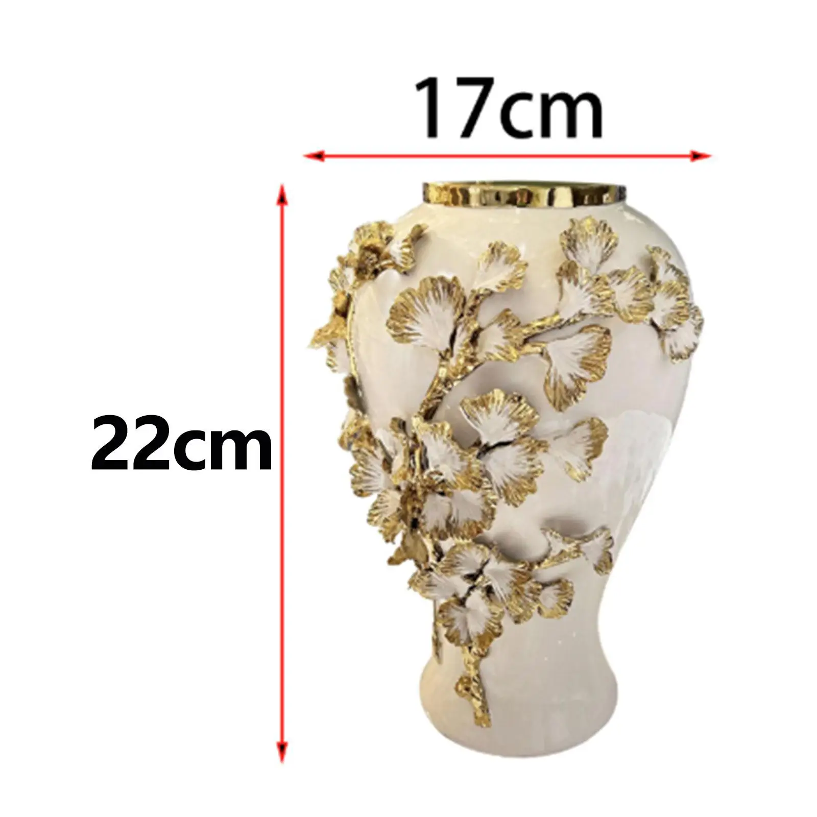 Porcelain Ginger Jar Ceramic Tea Canister Tin,Gift Craft Decorative Table Centerpiece Ornament for Entrance Cabinet Bookshelf