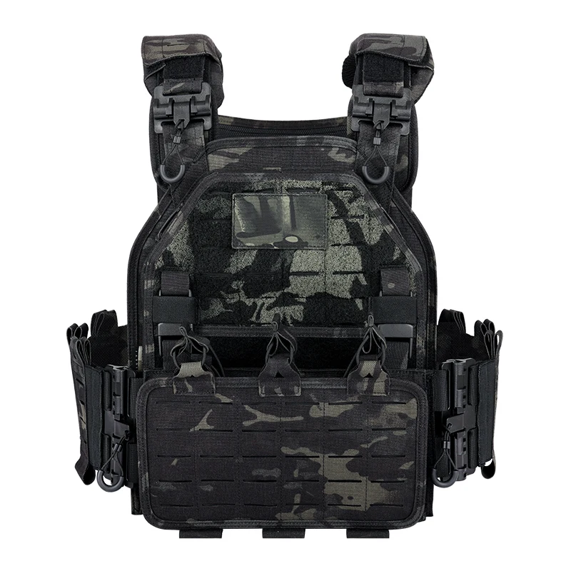 New Arrival Light Weight Quick Release Laser Cutting SWAT Combat 1000D Molle Chaleco Tactico Military Tactical Vest