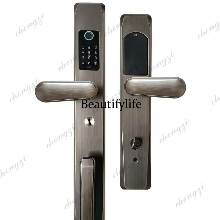 New villa double door smart fingerprint password swipe card key lock, home, password lock