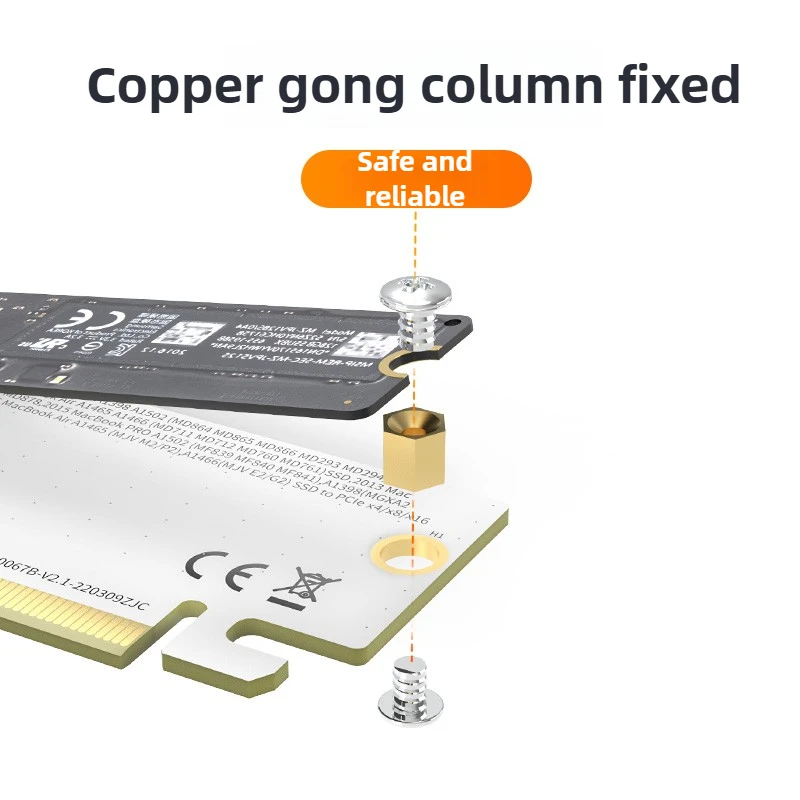 MAIWO AHCI a PCIE X4 X8 X16 Scheda Adattatore M.2 disco rigido lettura/scrittura Scheda Madre Desktop PC Per Macbook 2013-2017 12 + 16 PIN SSD