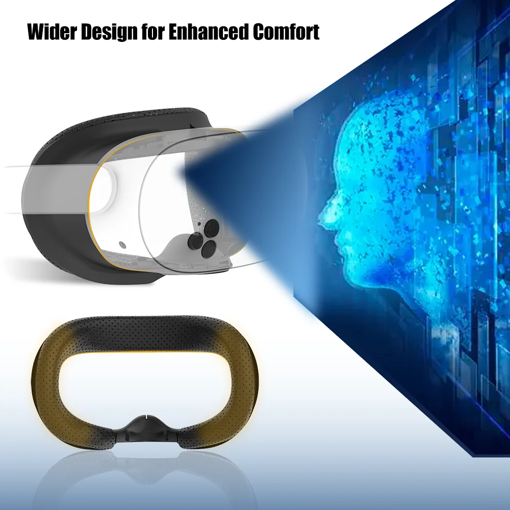 

For Meta Quest 3S Replacement Face Pad Silicone Eye Cover Anti-sweat Mask Cover VR Glasses For Quest 3S Accessories