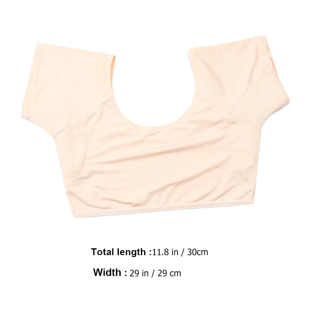 Workout Tanks Underarm Sweat Pads Womens Short Sleeve Tops Armpit Plate Athletic Dress