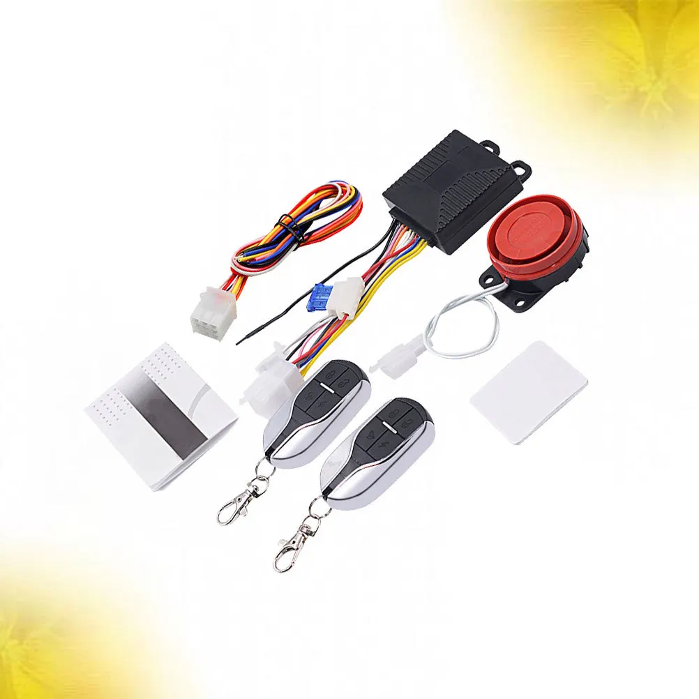

1Set Motorcycle Anti-Theft Alarm System 12V Keyless Remote Start Vibration Recognition Low Power Consumption Universal