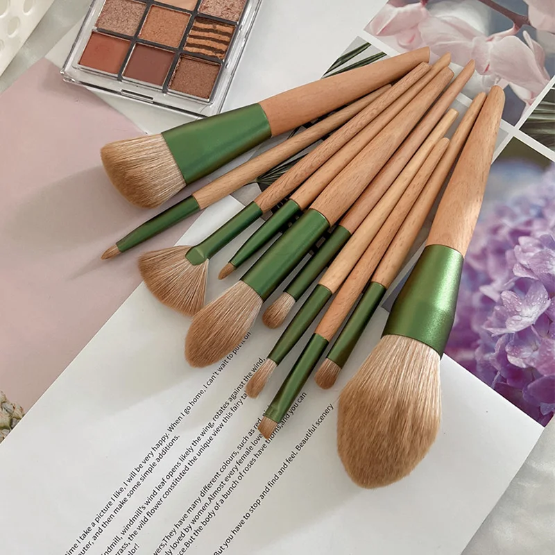 10Pcs Portable Soft Makeup Brushes Set Eye Shadow Foundation Powder Eyelash Lip Concealer Blush Make Up Brush Set