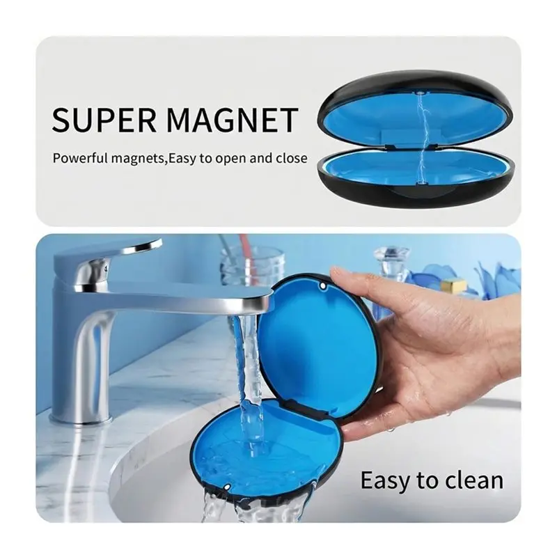 ABNM Retainer Case 2 Pack For Invisalign, Slim Aligner Storage Case Includes Removal Tool, Aligner Seats& Brush Seaters