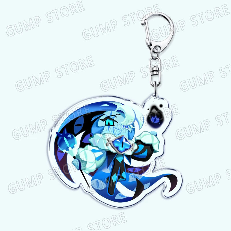Cute Game Cookie Run Kingdom Chibis Keychains for Accessories Bag Shadow Milk Pure Vanilla Cookie Keyrings Jewelry Fans Gifts