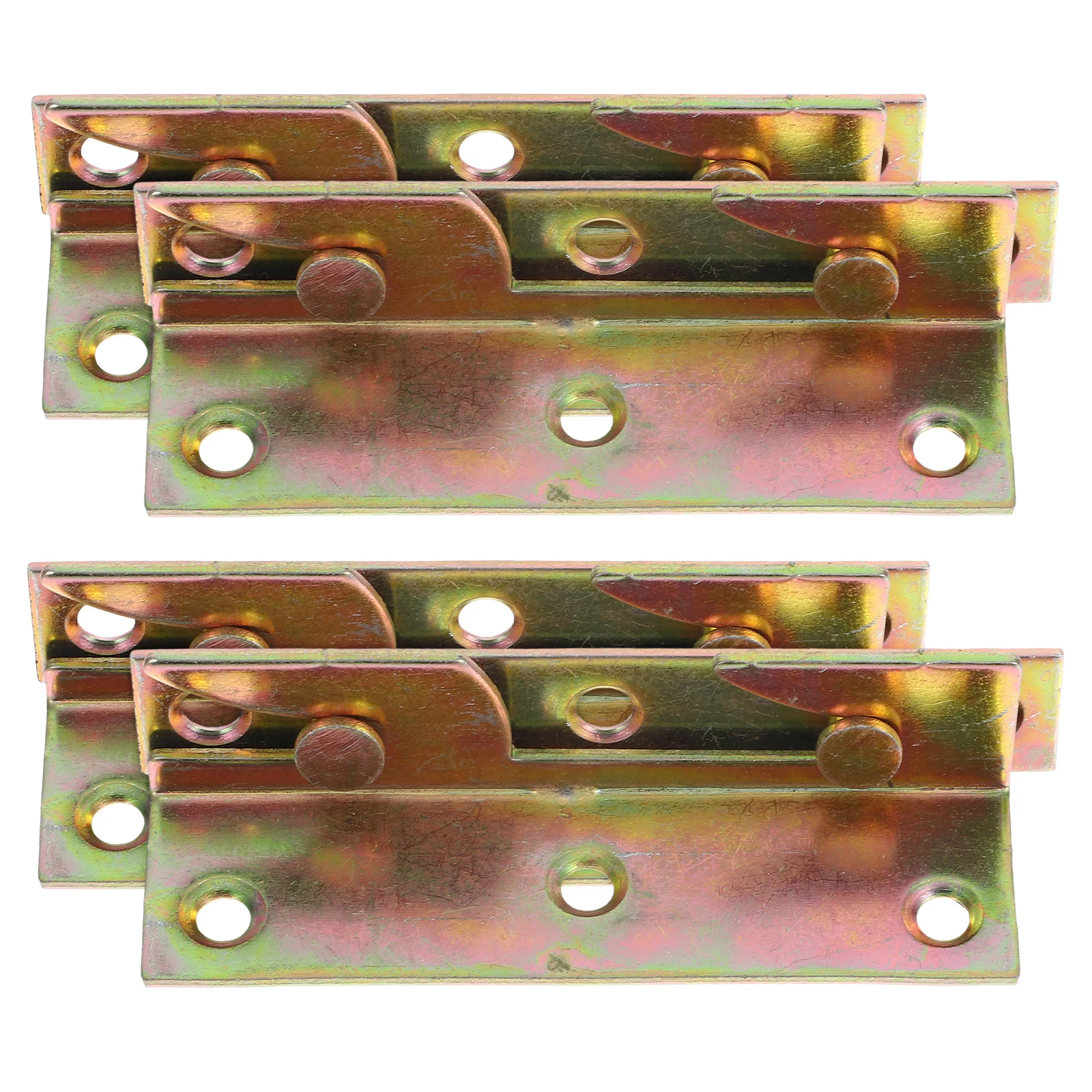 

4pcs Connectors Accessories Iron Bed Rail Hooks Hinge Buckle For Bed Frame Fasteners Replacement Furniture Brackets Hardware