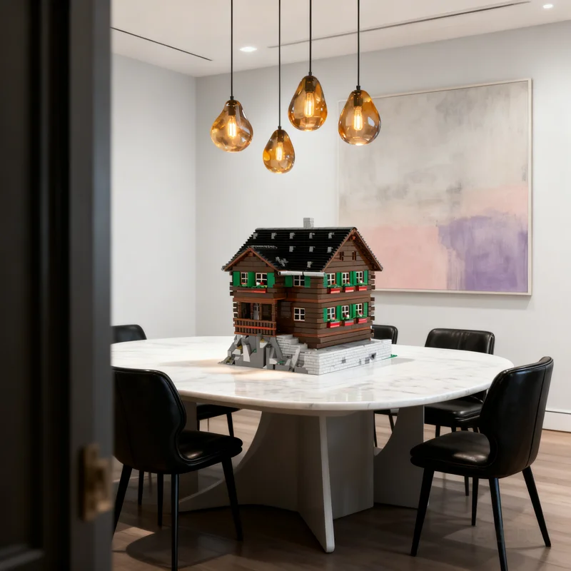 

3942 детали MOC Швейцарское горное шале: Модель-конструктор Creator Expert, креативный подарок, набор для сборки, декор для демонстрации, премиум-класс для взрослых и детей, для рабочего стола