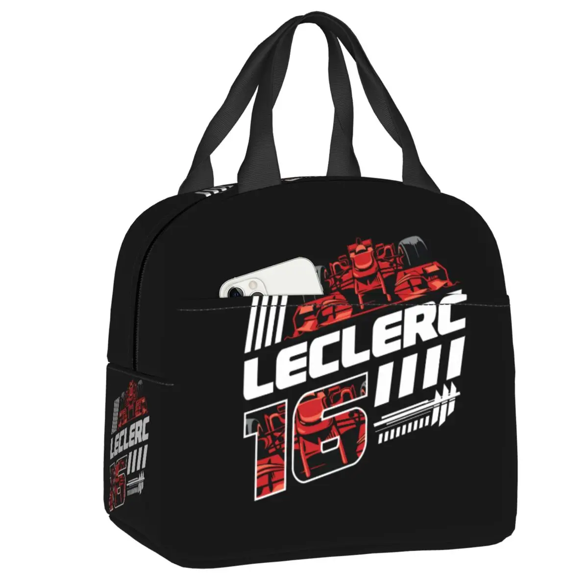 

Custom Charles Leclerc 16 Lunch Bag Women Warm Cooler Insulated Lunch Boxes for Adult Office