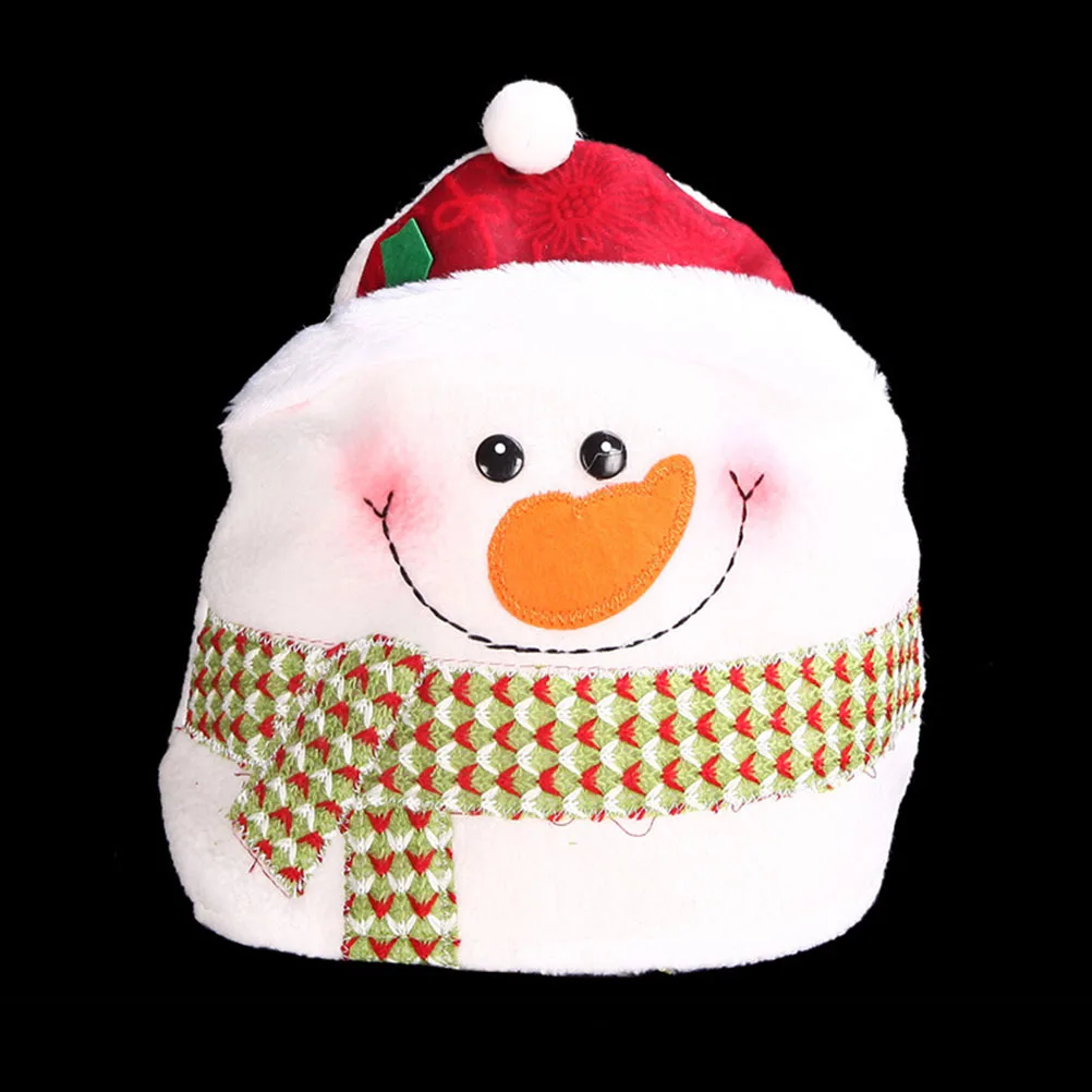 

Snowman Christmas Hat Unique Festive Print Excellent Craftsmanship Enhances Holiday Atmosphere Party Accessory for Kids Adults