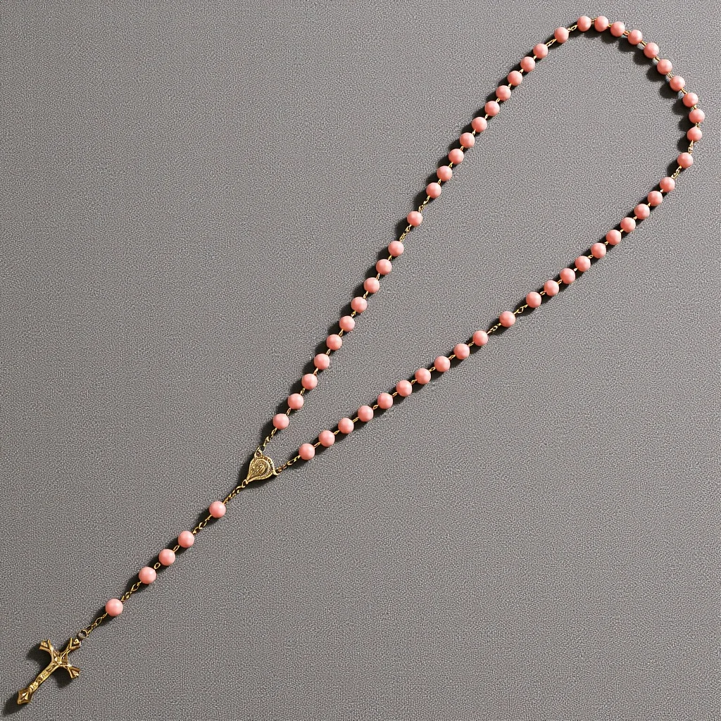 

1pc For Women Pearl Rosary Bead Prayer Jewelry Chain Aesthetic Daily Wear Party Religious Gift Beaded Necklace