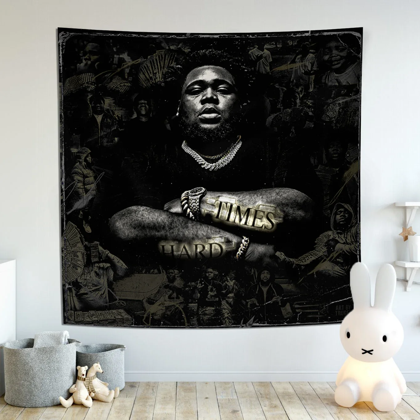 Rapper Rod Wave Tapestry Pop Singer Hip Hop Rapper Soulfly Ablum Music Poster Room Decoration Aesthetic Banner Flag