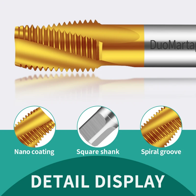 Duo Martap NPS NPT taper pipe tap standard high-speed steel thread tap thread tap drill bit spiral tap manual tool