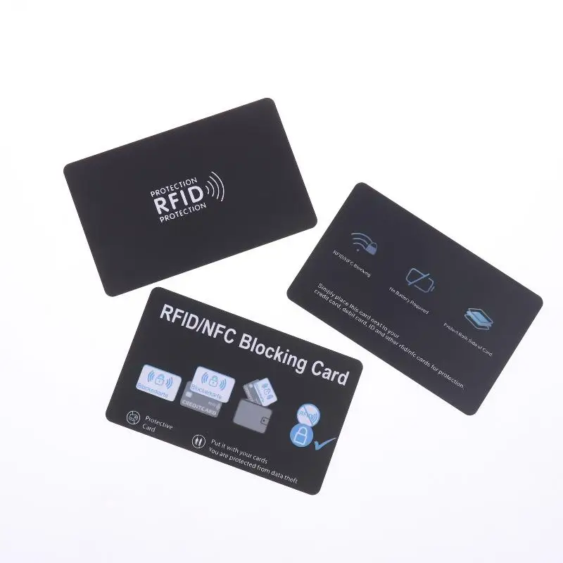 1pc/5pcs NFC Signal Blocking ID ATM Guard Cardholder Sleeve RFID Blocking Card Security Debit Credit Card Protector Blocker