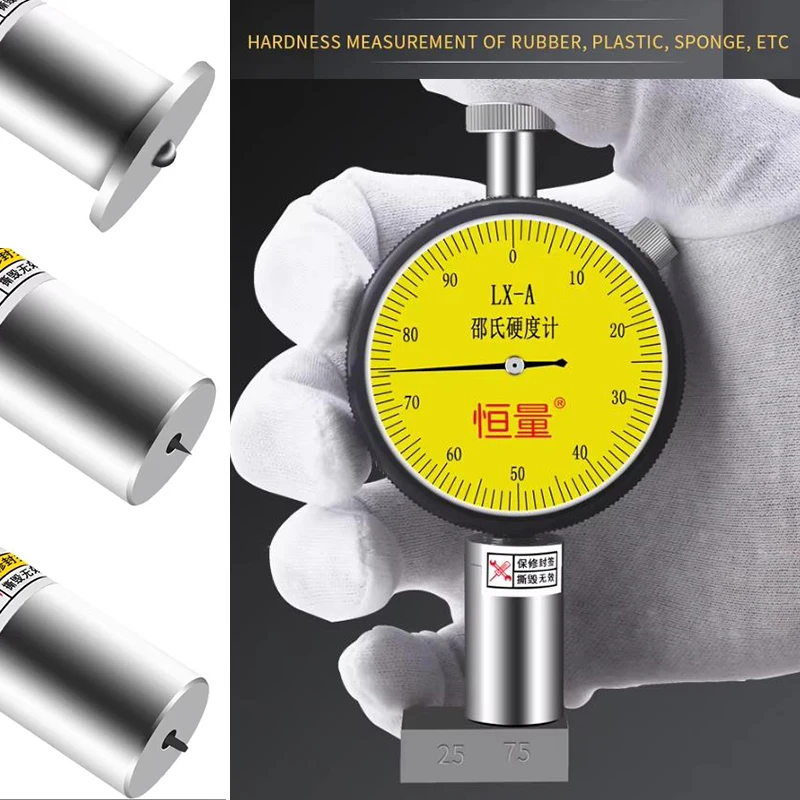 High-Accurate Dial Indicator Pointer LX-A-C-D Silicone EVA Gauge Rubber Sponge Plastic Hardness Tester for Precision