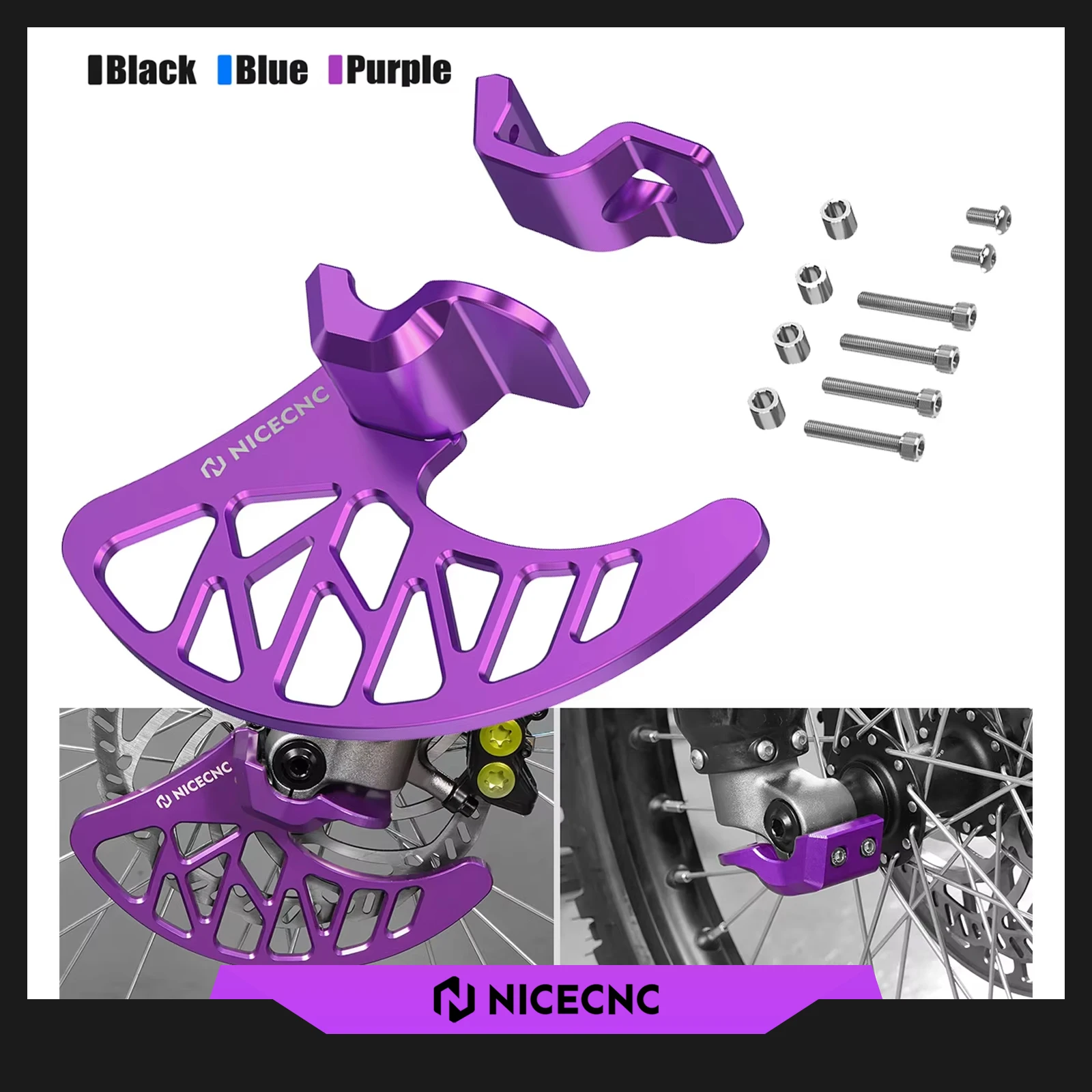

For Surron Electric Bike Front Brake Disc Guard Front Fork Lower Leg Left Right Cover Kit For 2025 2024 Surron Light Bee X S L1E