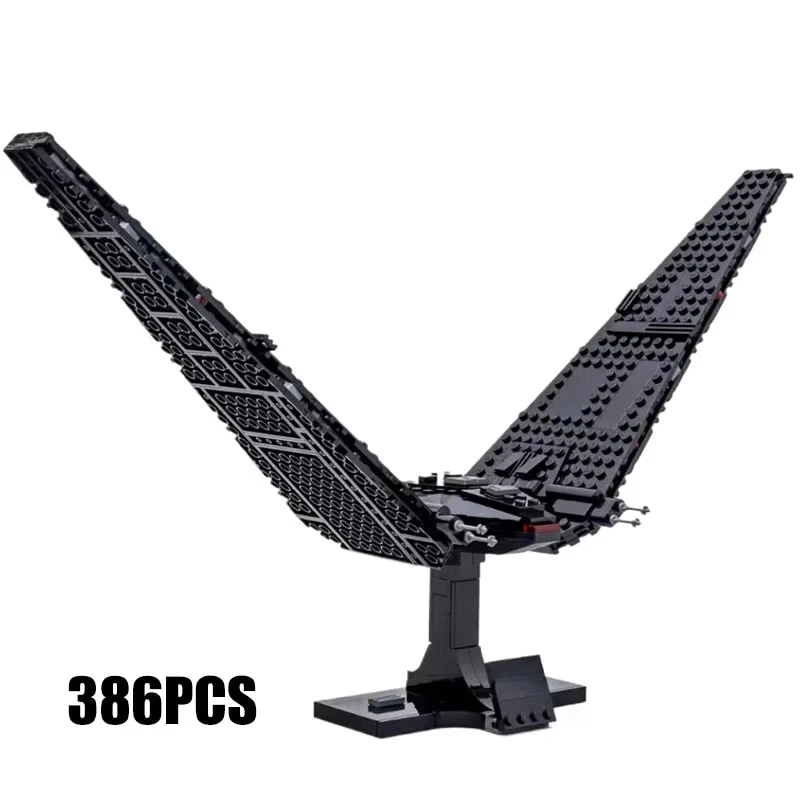 

386PCS Space War Kylo Ren's Command Shuttle Building Blocks Starfighter Model Construction Bricks Toy Gift For Children