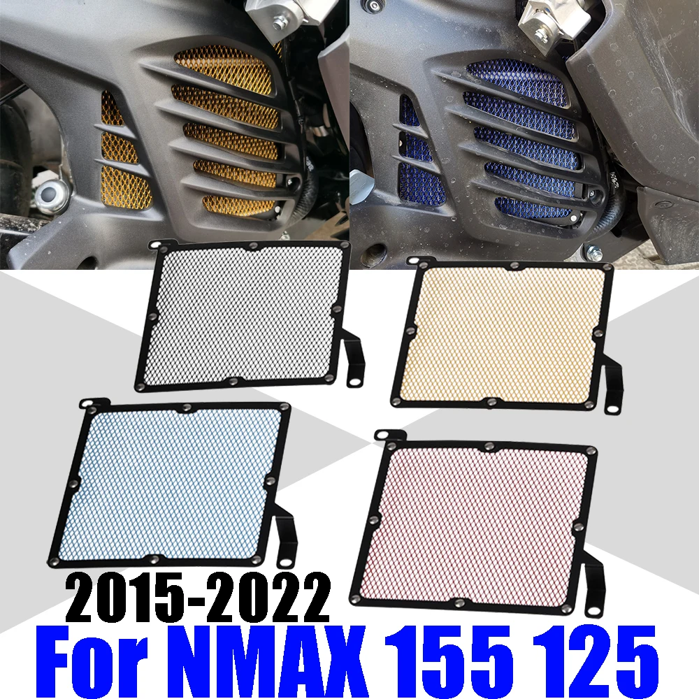 Motorcycle Radiator Grille Guard Protector Grill Protective Cover For Yamaha N-MAX NMAX 155 125 V2 NMAX155 NMAX125 Accessories