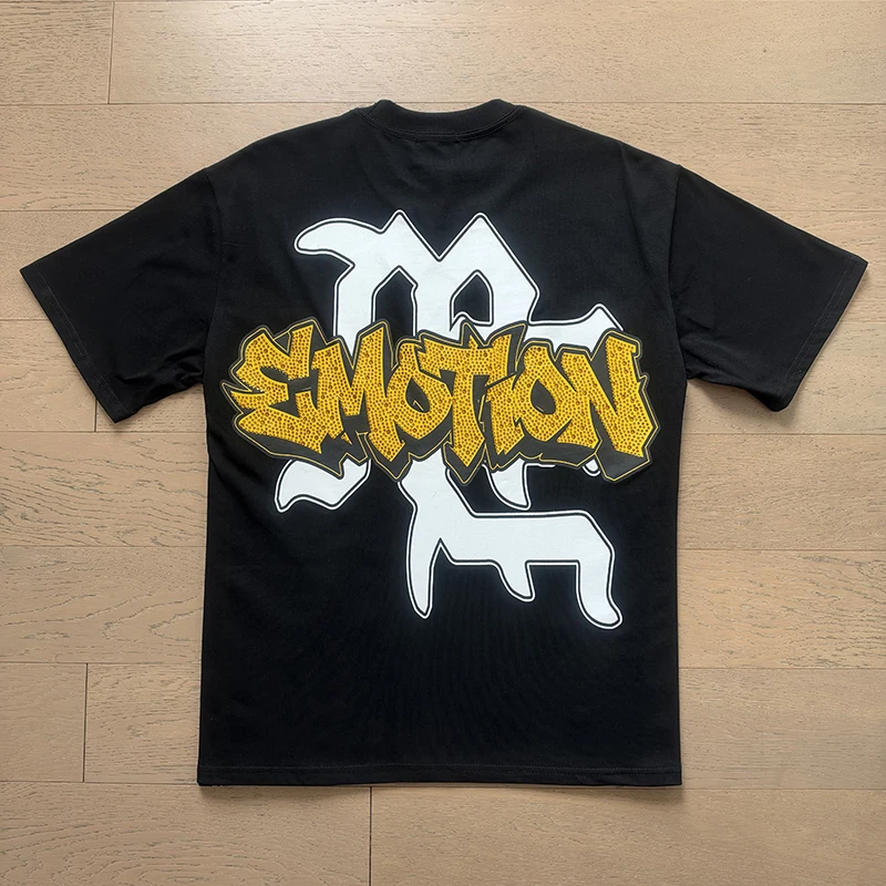 MIXED EMOTION Mens Casual Vintage Car Repair Scene Print Short Sleeve T Shirt