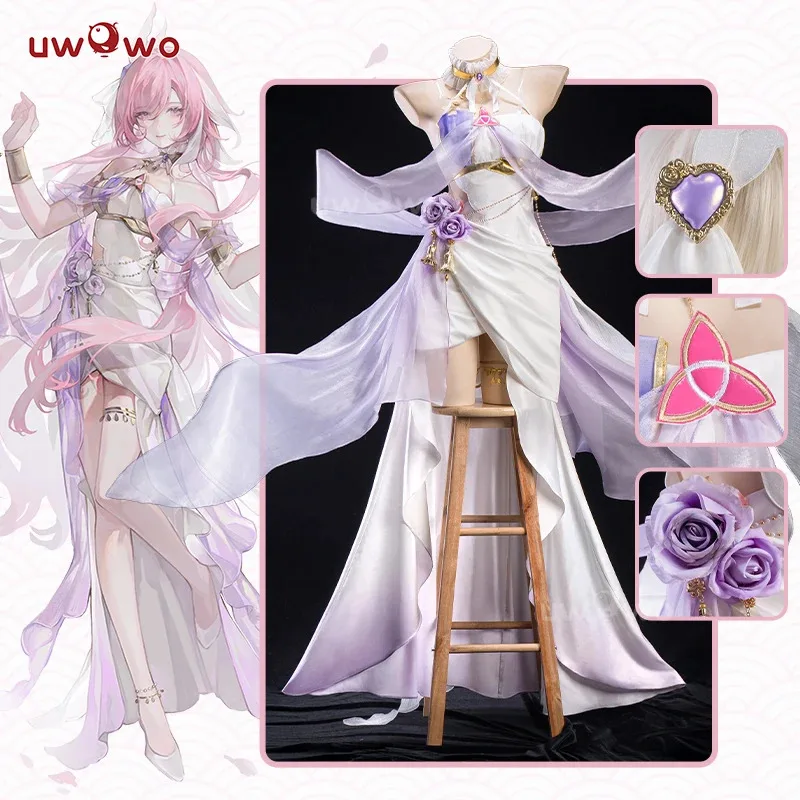 

UWOWO Elysia Cosplay Game Honkai Impact 3: Elysia Gown Fanart Cosplay Costume Halloween Costume