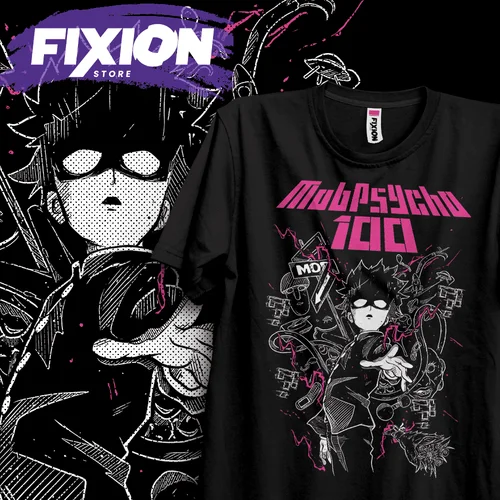 Mob Psycho 100 – Camiseta de anime Manga Regalo para amantes de los anime Algodón de todas las tallas