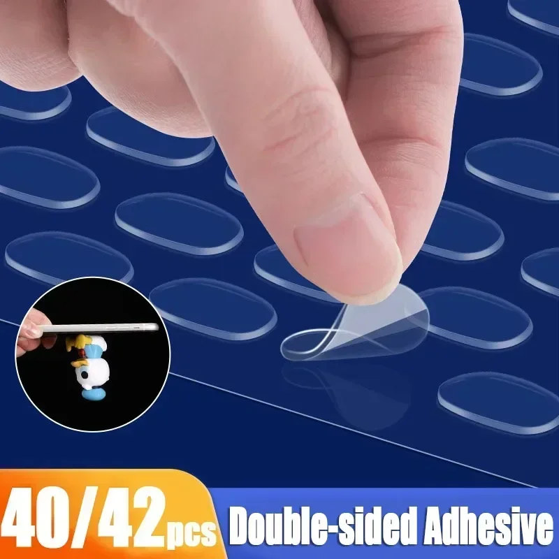 40/42pcs Double-sided Adhesive Dots Glue Transparent Traceless Balloon Adhesive Tape For Blind Box Party Wall Decor Nano Tape