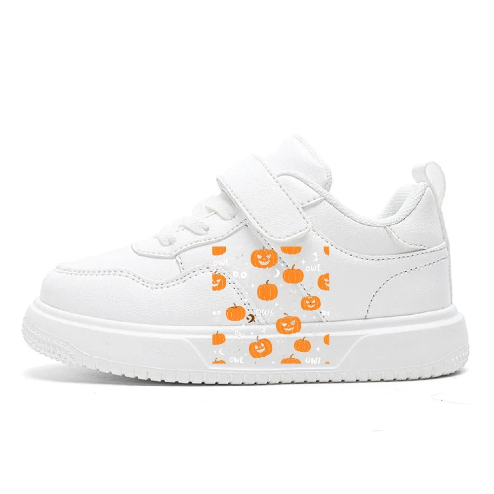 

Four Seasons Children's Flat Board Shoes Fashionable Halloween Theme Cartoon Pattern Lightweight Soft-soled Anti-slip Shoes
